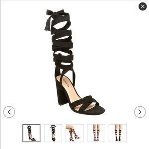 Target Mossimk black lace up heels